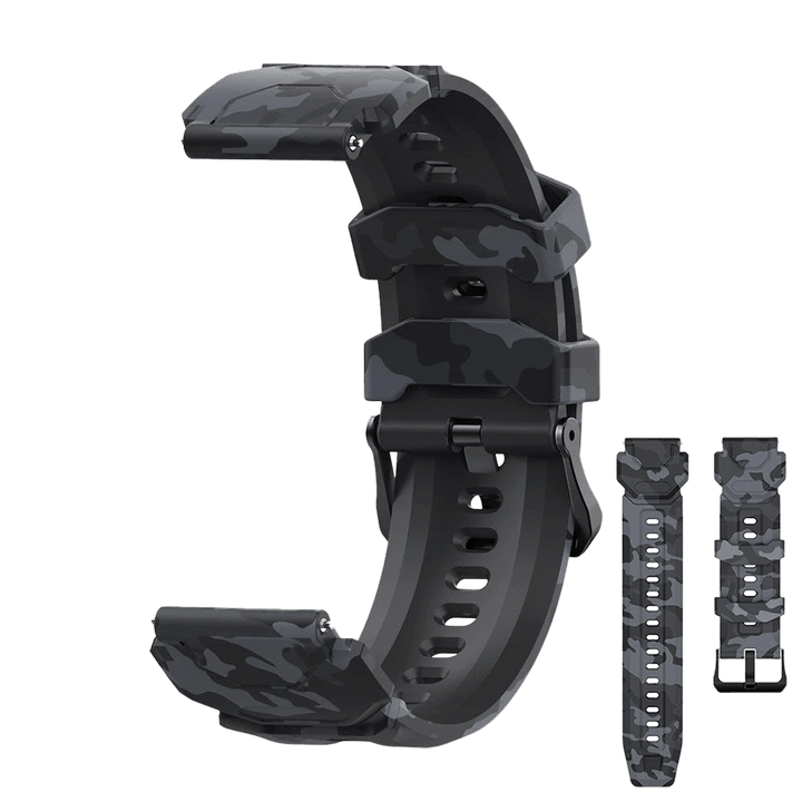 Silicon Grey Camo Strap